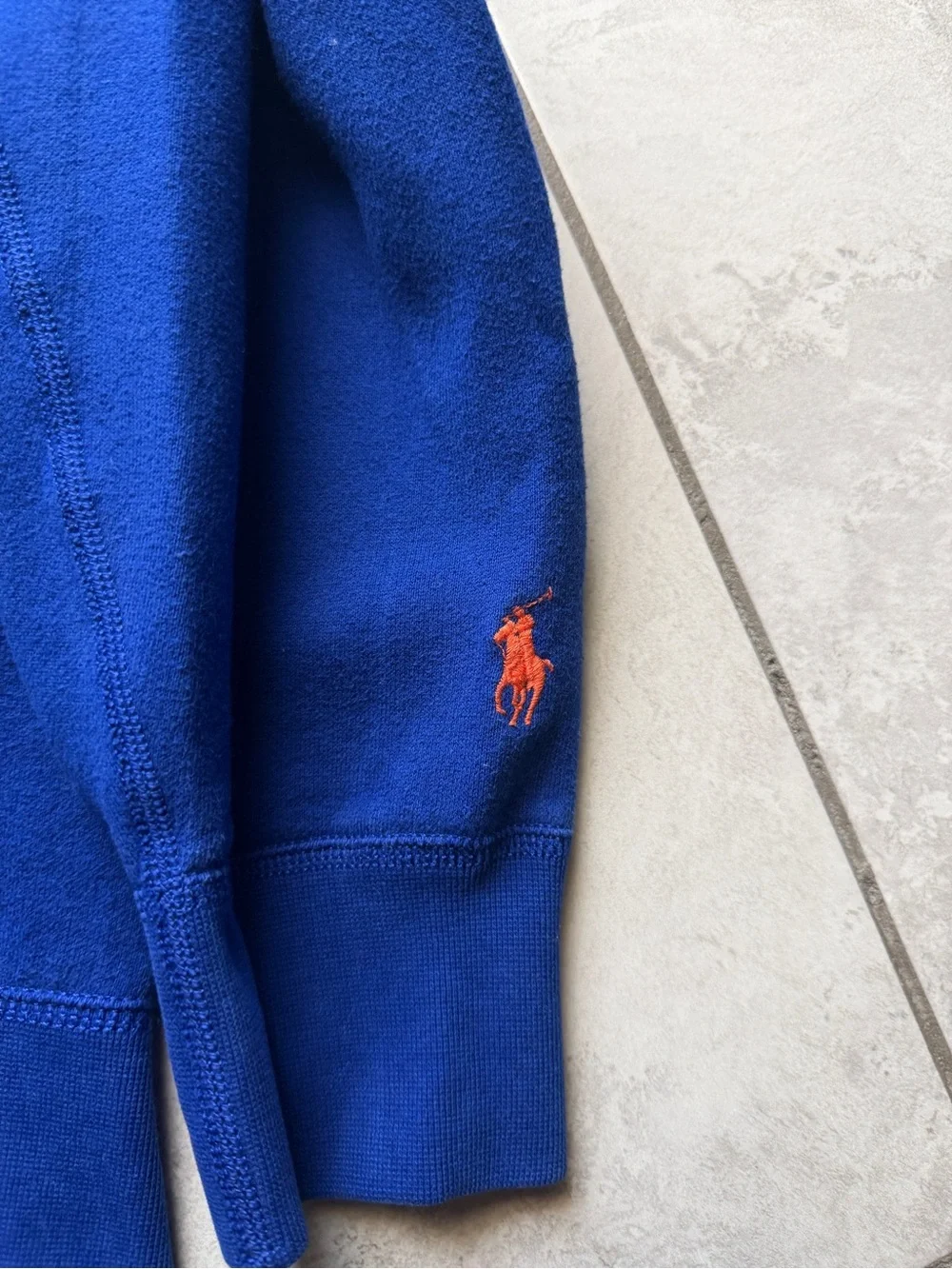 Ralph Lauren Polo Royal Blue Sweatshirt with Multicolor Logo